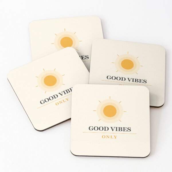 Item preview, Good Vibes Only Retro Sun Positive designed and sold by InkRise Studio.