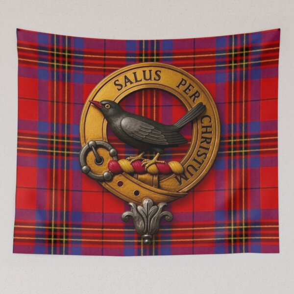 Item preview, Abernethy Crest and Leslie Modern tartan designed and sold by Kirrindy Designs.