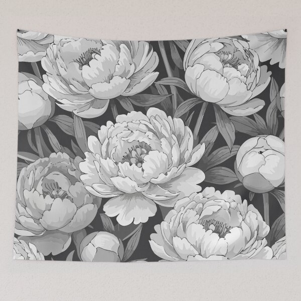 Item preview, Peonies vintage pattern designed and sold by Grypis.