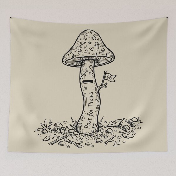 Item preview, Mushroom Mailbox - Gnomecore Aesthetic designed and sold by bapupa.