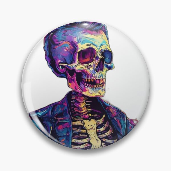 Item preview, Vintage Skeleton Goth Vibrant Illustration designed and sold by Shadow-Stone.