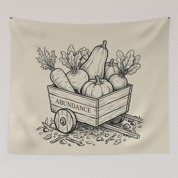 Item preview, Wheelbarrow Harvest - Gnomecore Aesthetic designed and sold by bapupa.