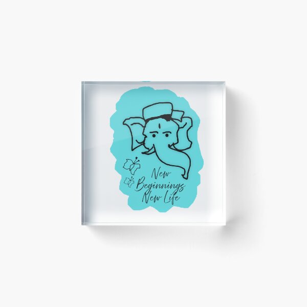 Item preview, Minimalist Lord Ganesha Line Art | New Beginnings, New Life | Modern Spiritual Art designed and sold by Cozyroomdairies.