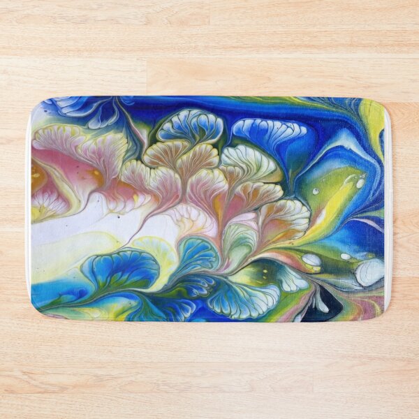 Item preview, Vibrant Acrylic Pour Abstract Floral Bloom Flow Art designed and sold by Nexus Space.