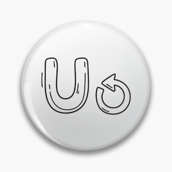 Item preview, Letter U Beside Undo Symbol designed and sold by rasagamastore.