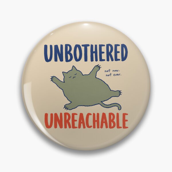 Item preview, Unbothered Unreachable Introvert Cat Office Desk designed and sold by bosamji.