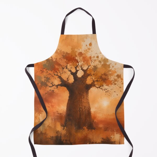 Item preview, Afro Boho Baobab Sunset – Earthy African Landscape Print designed and sold by Martin's_Design.