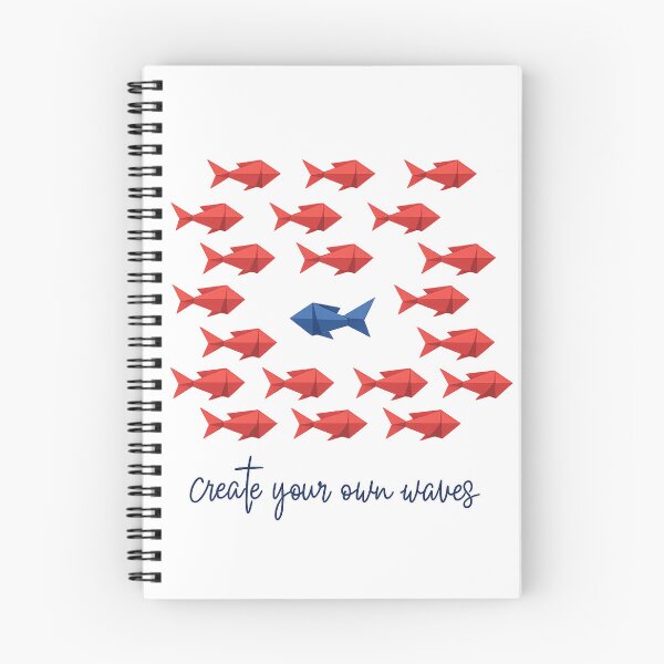 Item preview, Create Your Own Waves Origami Fish Unique Motivation designed and sold by myforestfog.