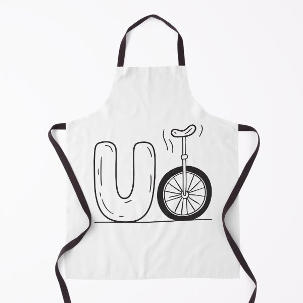 Item preview, Letter U Beside Unicycle designed and sold by rasagamastore.