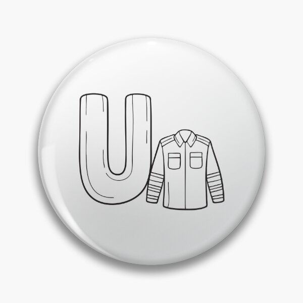 Item preview, Letter U Beside Uniform designed and sold by rasagamastore.