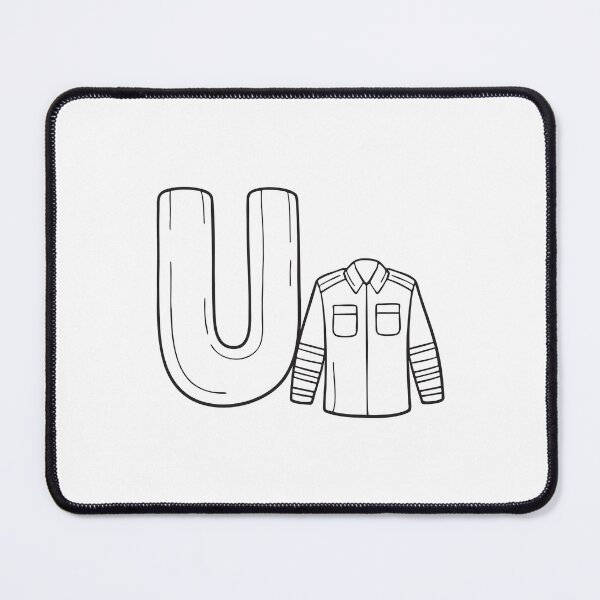 Item preview, Letter U Beside Uniform designed and sold by rasagamastore.