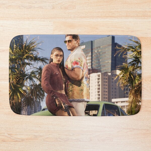 Item preview, Vice City Crime Couple Art - Tropical Action Retro Gaming Sticker designed and sold by William Cano.