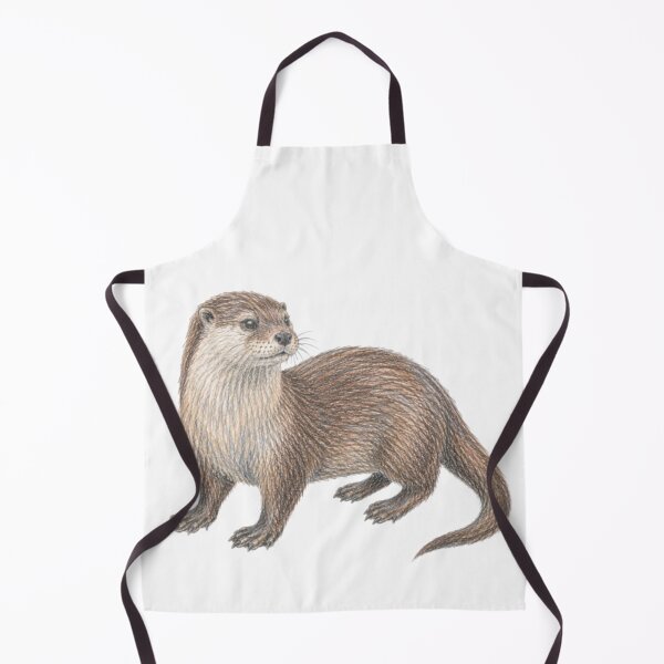 Item preview, Otter drawing with crayons designed and sold by JOANNASKAH.