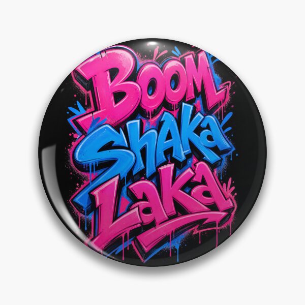 Item preview, Boom Shaka Laka Neon Graffiti Typography designed and sold by Jandedan.