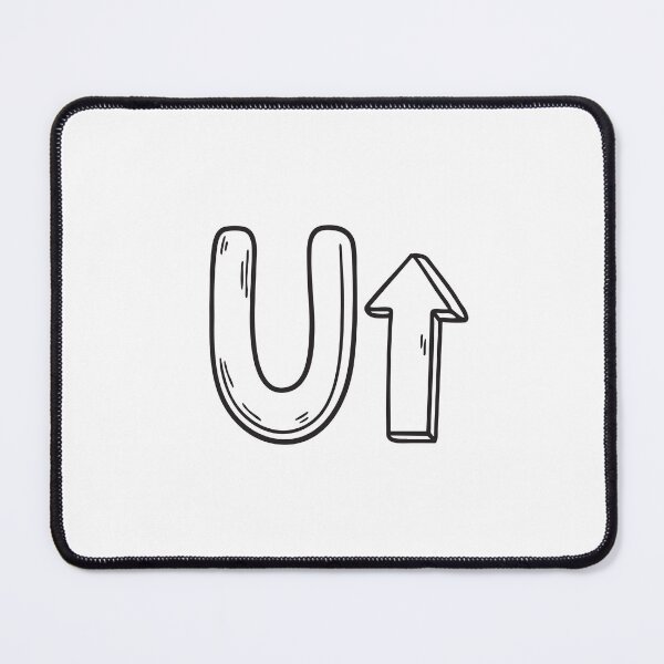 Item preview, Letter U Beside Up Symbol designed and sold by rasagamastore.