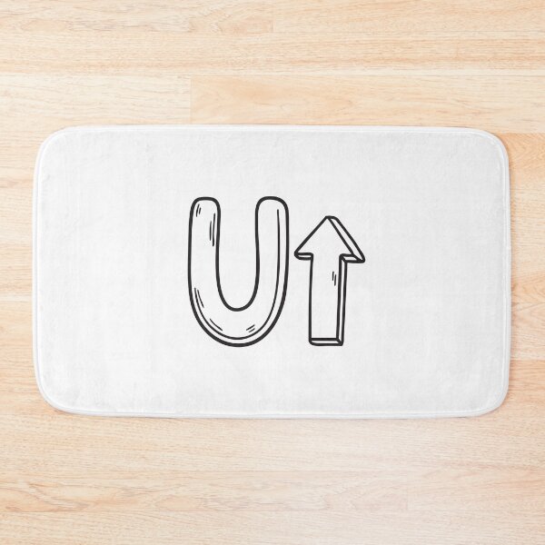 Item preview, Letter U Beside Up Symbol designed and sold by rasagamastore.