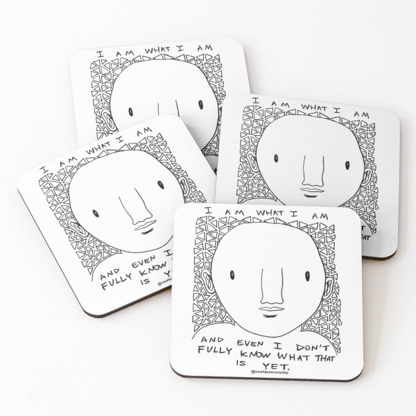 Item preview, I Am What I Am Modern Minimalist Face designed and sold by Newfacedesi.