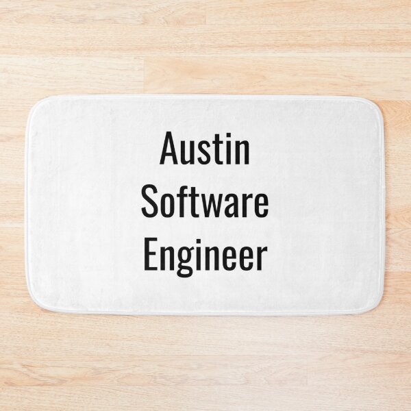 Item preview, Austin Software Engineer (Black Text) designed and sold by City Makers.