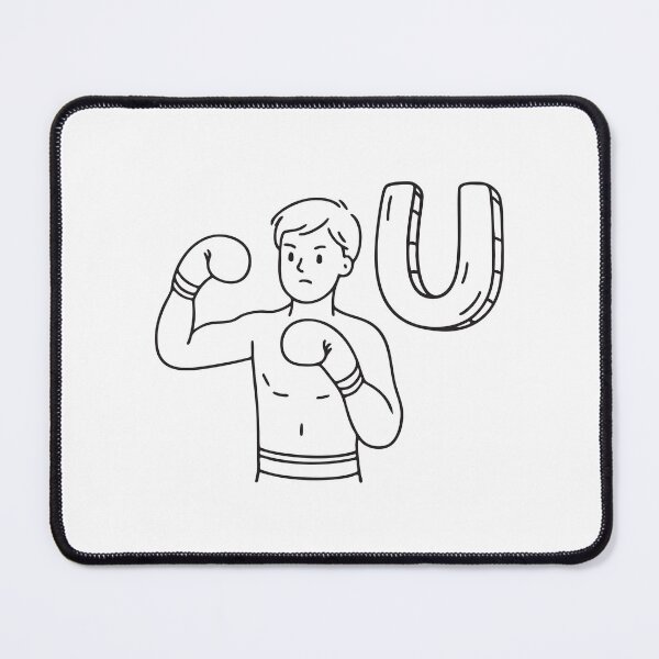 Item preview, Letter U Beside Uppercut Punch designed and sold by rasagamastore.