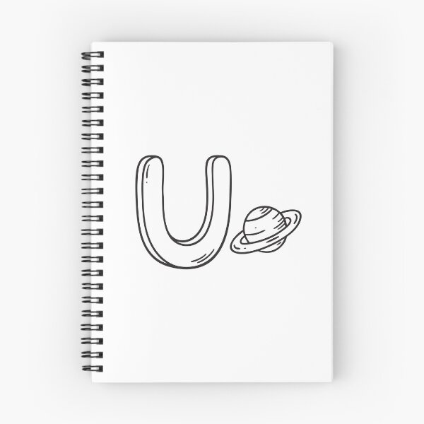 Item preview, Letter U Beside Planet Uranus designed and sold by rasagamastore.