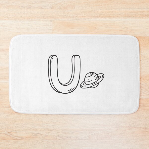 Item preview, Letter U Beside Planet Uranus designed and sold by rasagamastore.
