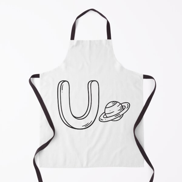 Item preview, Letter U Beside Planet Uranus designed and sold by rasagamastore.