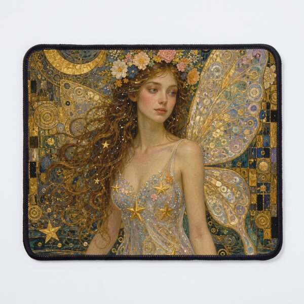Item preview, Golden Butterfly Fairy Fantasy Art | Enchanted Butterfly Fairy Dream designed and sold by Yves Artico.
