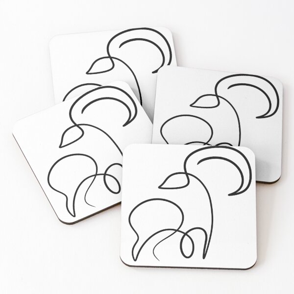 Item preview, Minimalist Capricorn Zodiac Line Art Aesthetic Capricorn Goat Tattoo designed and sold by LYAN-STORE.