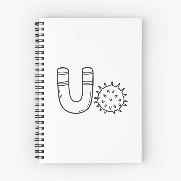 Item preview, Letter U Beside Sea Urchin designed and sold by rasagamastore.