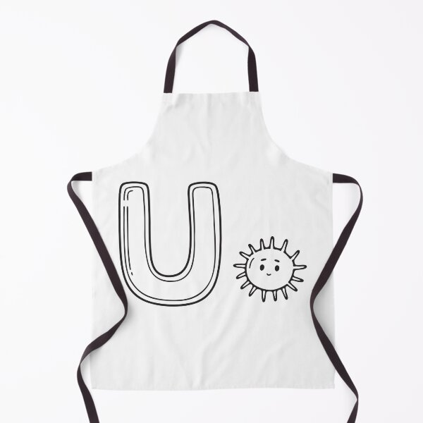 Item preview, Letter U Beside Sea Urchin Illustration designed and sold by rasagamastore.