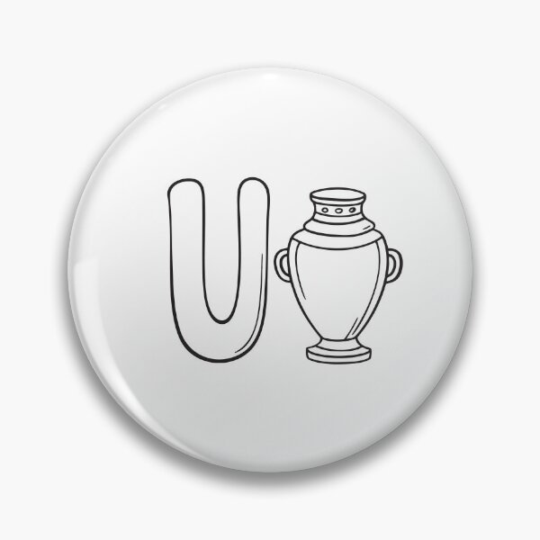 Item preview, Letter U Beside Urn designed and sold by rasagamastore.