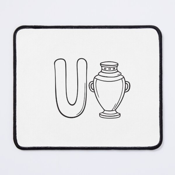Item preview, Letter U Beside Urn designed and sold by rasagamastore.