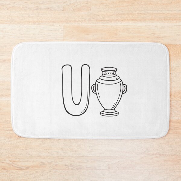 Item preview, Letter U Beside Urn designed and sold by rasagamastore.