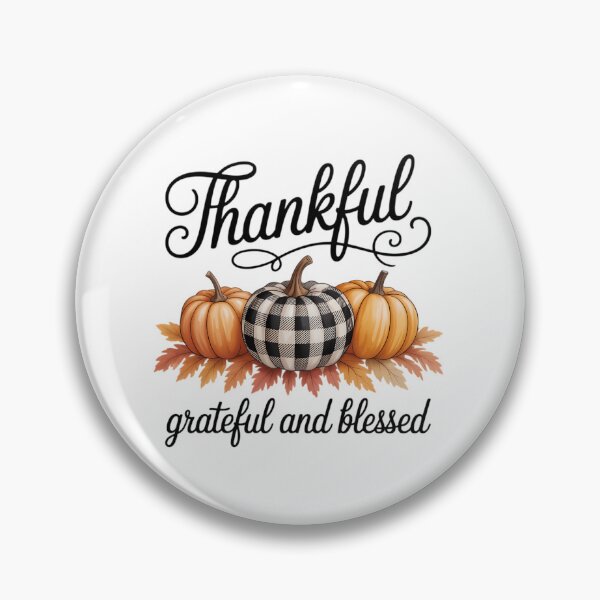 Item preview, Thankful Grateful Blessed Thanksgiving Buffalo Plaid Thanksgiving Family designed and sold by SapfireStuArt.