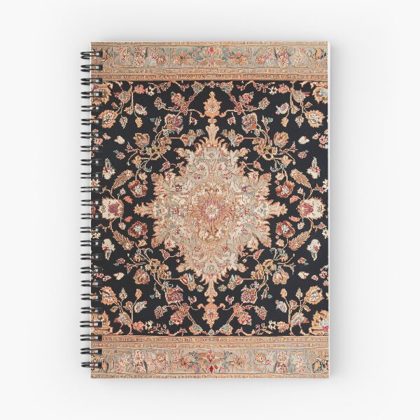 Item preview, Antique Rug Floral Oriental Vernal Color Black Gold Carpet designed and sold by GrinGalore.