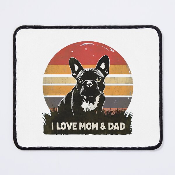 Item preview, Retro Frenchie Mom Dad Love Vintage Canine designed and sold by SoyLamderma.