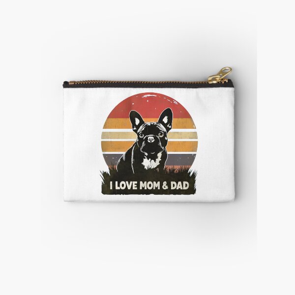 Item preview, Retro Frenchie Mom Dad Love Vintage Canine designed and sold by SoyLamderma.
