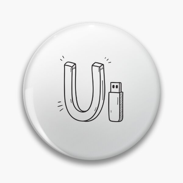 Item preview, Letter U Beside USB Drive designed and sold by rasagamastore.