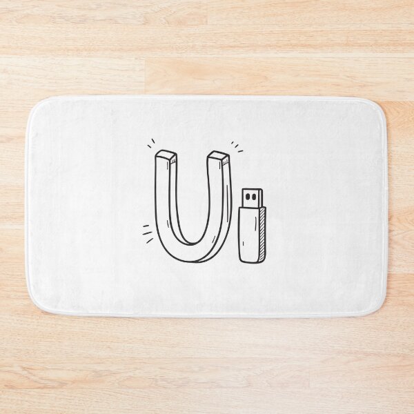 Item preview, Letter U Beside USB Drive designed and sold by rasagamastore.