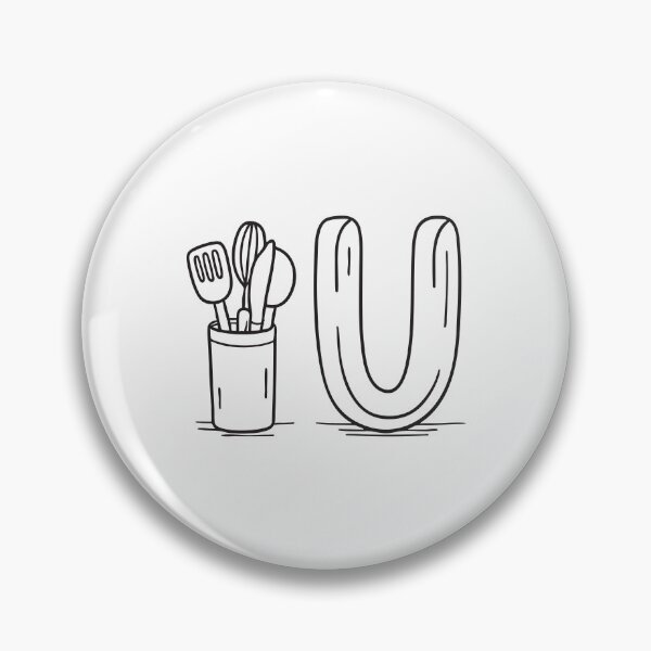 Item preview, Letter U Beside Utensil Holder designed and sold by rasagamastore.