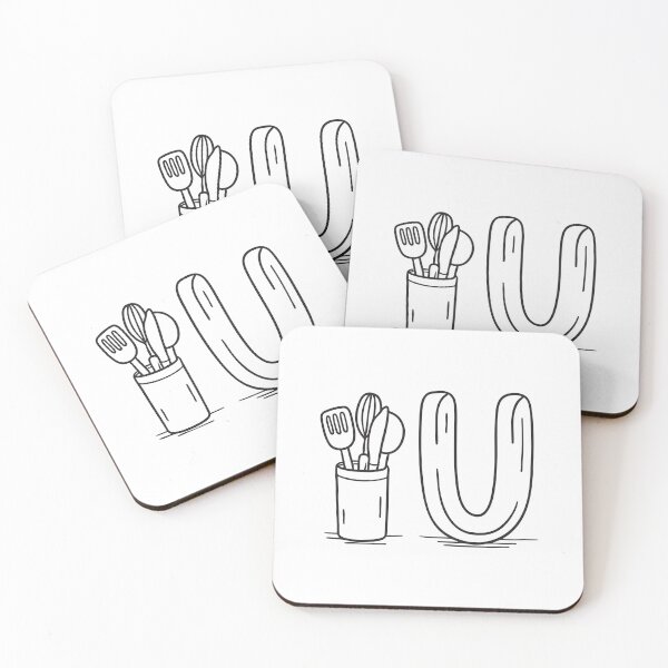 Item preview, Letter U Beside Utensil Holder designed and sold by rasagamastore.