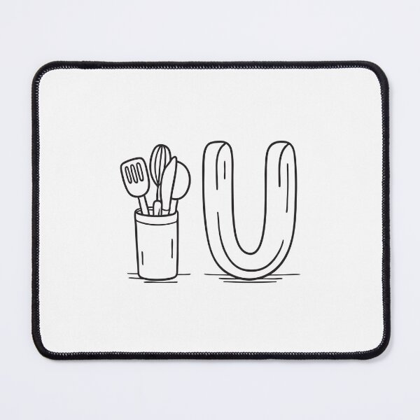 Item preview, Letter U Beside Utensil Holder designed and sold by rasagamastore.