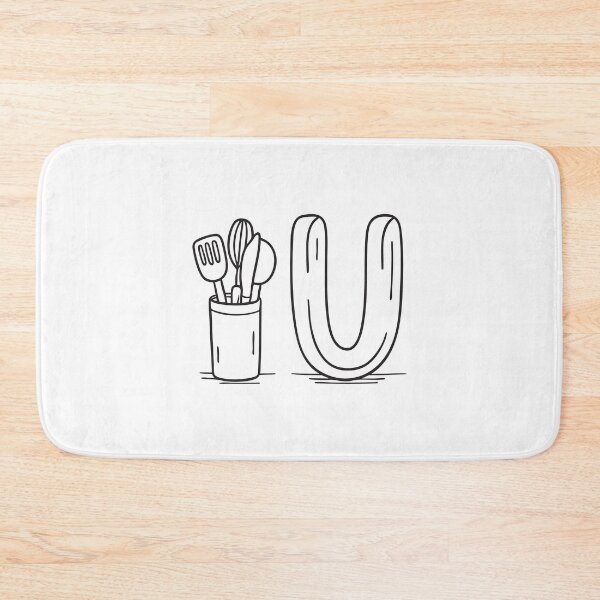 Item preview, Letter U Beside Utensil Holder designed and sold by rasagamastore.
