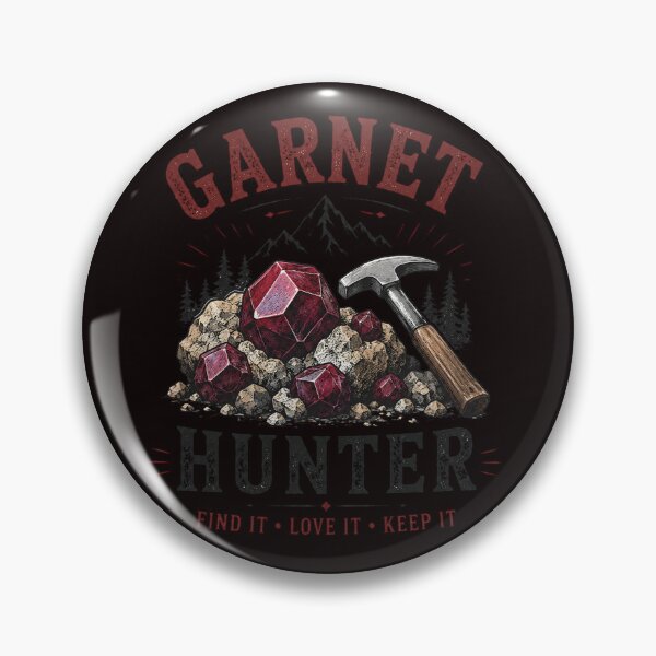 Item preview, Garnet Hunter Rockhounding Design for Garnet Collectors and Mineral Enthusiasts designed and sold by Tadeusz1.