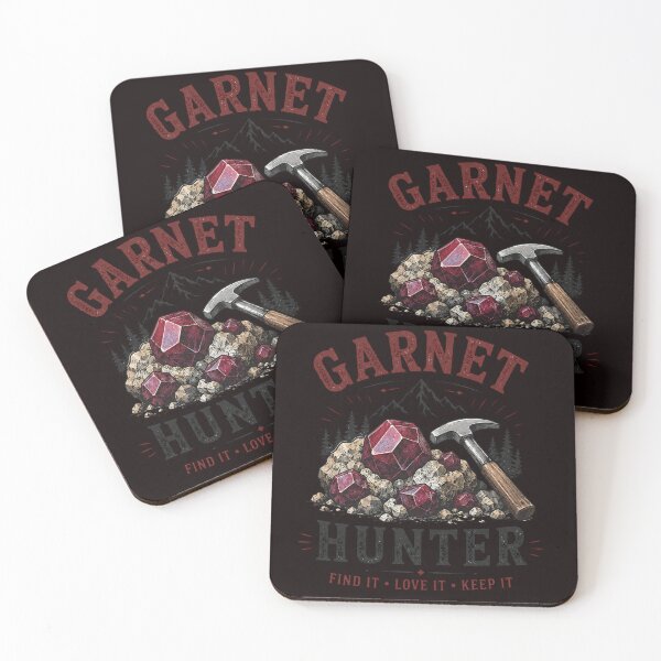Item preview, Garnet Hunter Rockhounding Design for Garnet Collectors and Mineral Enthusiasts designed and sold by Tadeusz1.