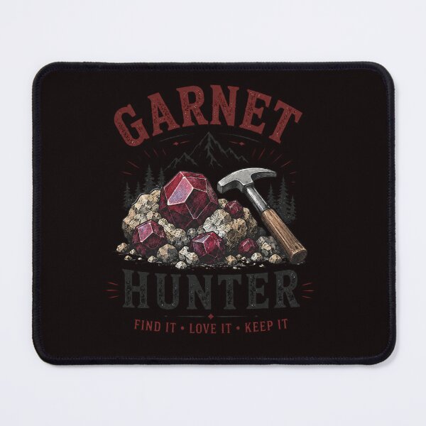 Item preview, Garnet Hunter Rockhounding Design for Garnet Collectors and Mineral Enthusiasts designed and sold by Tadeusz1.