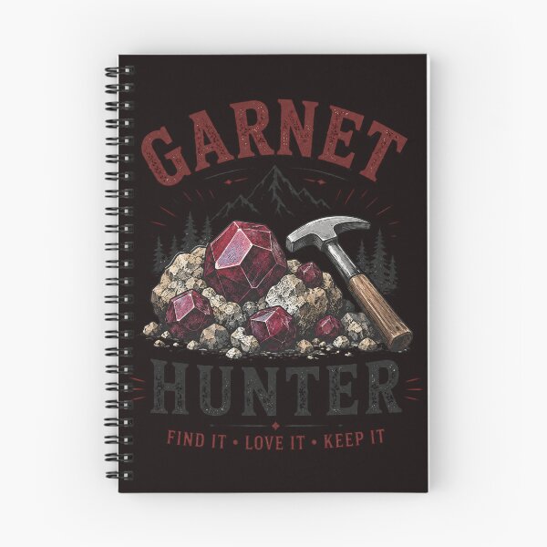 Item preview, Garnet Hunter Rockhounding Design for Garnet Collectors and Mineral Enthusiasts designed and sold by Tadeusz1.