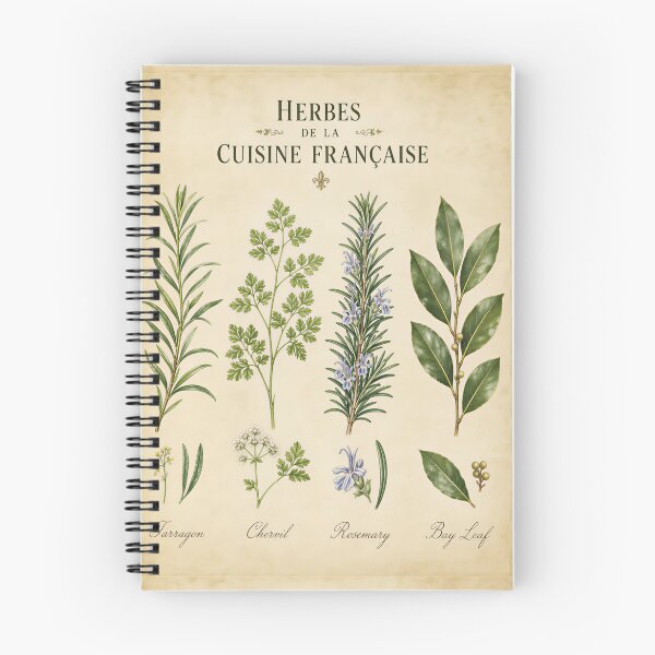 Item preview, Herbes de la Cuisine Française — French Herb Botanical Print designed and sold by NuvoraNest.