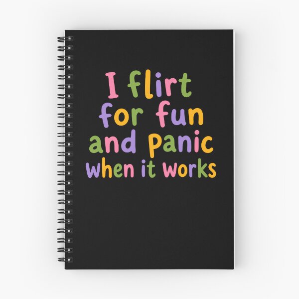 Item preview, I Flirt For Fun And Panic When It Works Funny Dating Awkward Humor designed and sold by RetroMini2026.