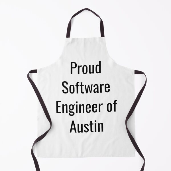 Aperçu de l'œuvre Proud Software Engineer of Austin (Black Text) créée et vendue par City Makers.